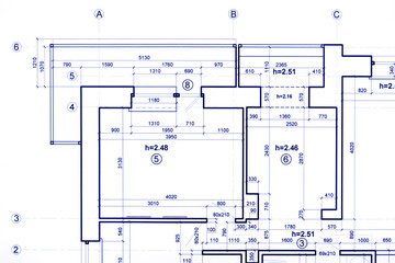 technical graphical project plan, architectural background