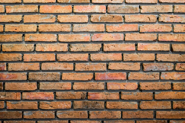 Brick wall orange