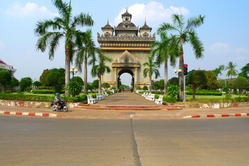 Patuxai at Vientiane, Laos