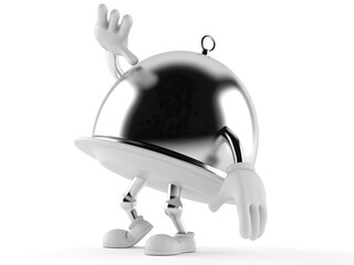 Catering dome character looking up