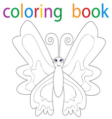  butterfly coloring book just a character