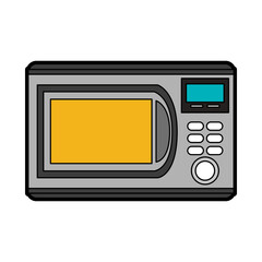 microwave oven home electronic appliance icon image vector illustration design 