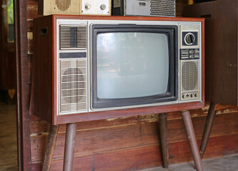 Classic Vintage Retro Style old television.
