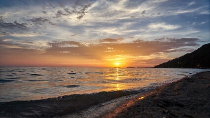 Beautiful sunset on Koh Phangan