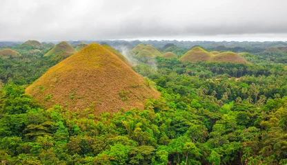 Zelfklevend Fotobehang Chocolate Hills, Bohol, Philippines © Alexander Ozerov