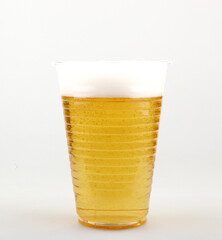 Glass of light beer