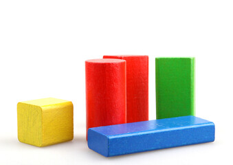 Wooden building blocks