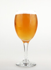 Glass of light beer