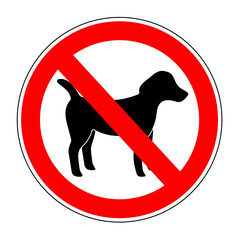 zakaz wprowadzania psów - obrazy, fototapety, plakaty