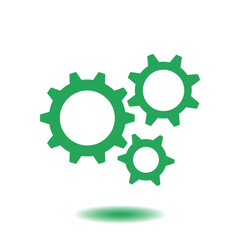 Gear icon.The development and management of business processes.