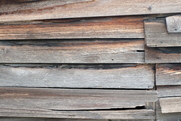 Fototapeta premium Close up Wood Wall of Old House Background.