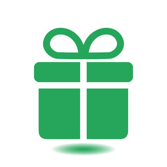 Gift box  icon. Present - a personal offer. Gift wrapping.