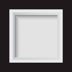 Vector illustration 3D frame design on a black background