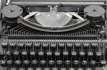 Vintage typewriter keys