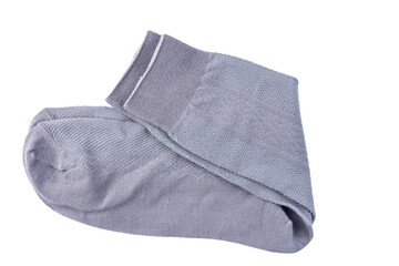 Isolated gray men's socks 