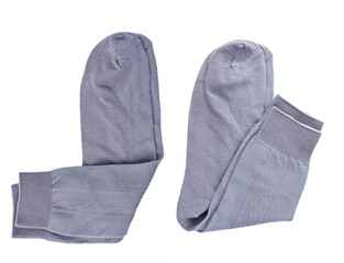 Isolated gray men's socks 