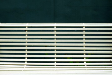 Close up White Backrest of Swing Background.
