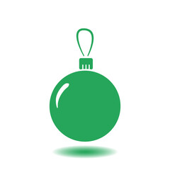 Christmas balls icon. New Year decoration. All to celebrate the New Year and Christmas.