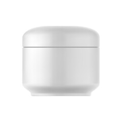 Isolated cream bottle.