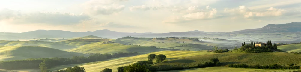 Foto auf Acrylglas Panoramafotos Toskanisches Panorama