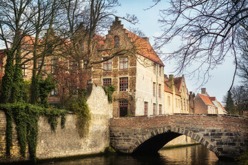 Fototapeta na wymiar Bridges in medieval Bruges