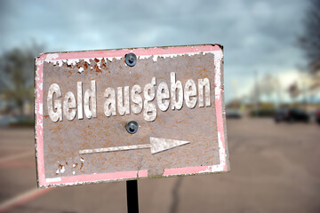 Schild 203 - Geld ausgeben