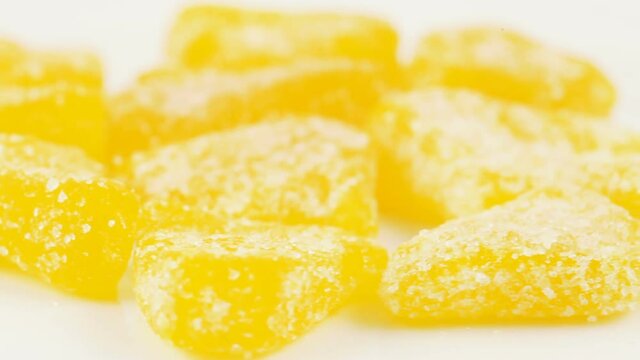 Pile of slivers of pineapple