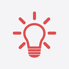 Light lamp sign icon. Idea symbol.Creative thinking and business idea.