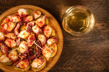 Pulpo a la gallega, traditional Spanish Galician dish