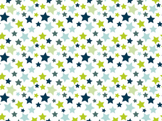 Sample pattern background with stars on white background