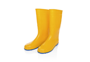 Rubber boots isolate.