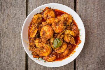 Chili prawns or know as 