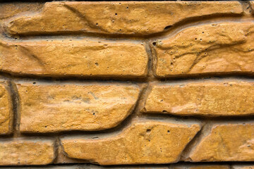 Close up decorative bricks wall background