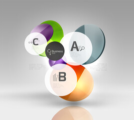 Glass circles banner