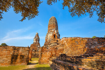 Wat Phra Ram Temple in Ayuthaya Historical Park, a UNESCO world heritage site in Thailand