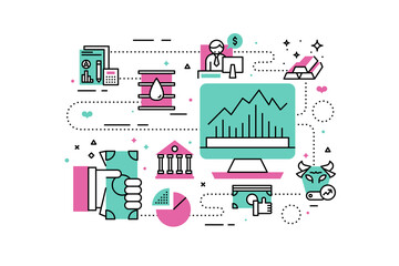 Investment and finanace illustration