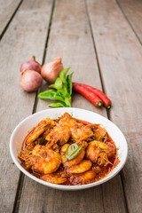 Chili prawns or know as 