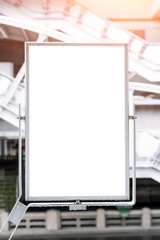 Blank billboard in the subway station or Electric train, Bus station billboards, Blank billboard on bus stop, white billboards in empty subway.