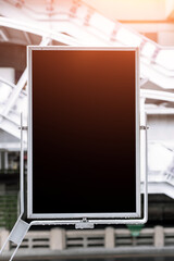 Blank billboard in the subway station or Electric train, Bus station billboards, Blank billboard on bus stop, black and white billboards in empty subway.