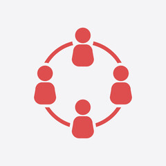 Communication concept. Social network single icon. Global technology. The network of social connections in the business.