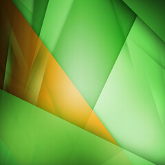 Abstract vector background. Green and orange background for wallpaper, flyer, poster, banner templates