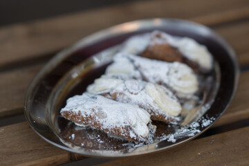 Sicilian cannoli, Italian typical pastry