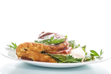 scrambled eggs with fresh herbs