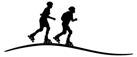 Fototapeta premium Inlineskating