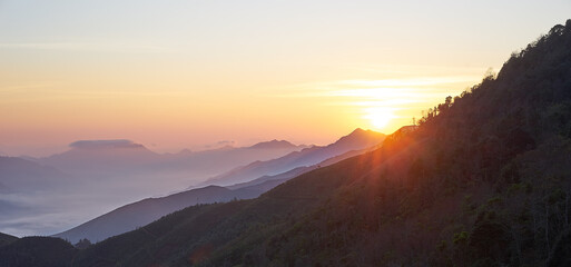 sunset in Taxua Vietnam 