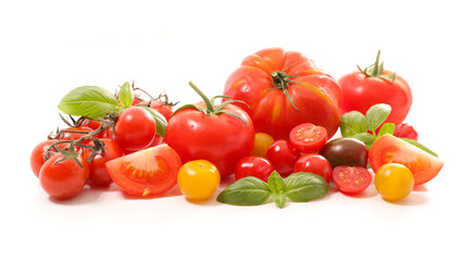 assortment of variety tomatoes