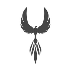 Bird logo, phoenix icon