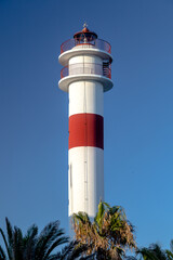 Lighthouse in  Rota, Cadiz, Spain