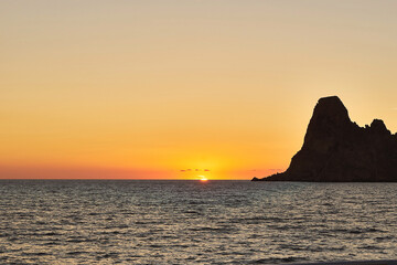 Es Vedra at sunset, Ibiza, Spain