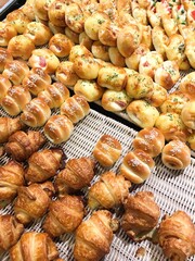 hot bread in food shop